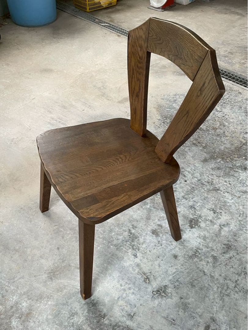 無垢材　ヴィンテージ チェア　ダイニングチェア　カリモク　飛騨家具
