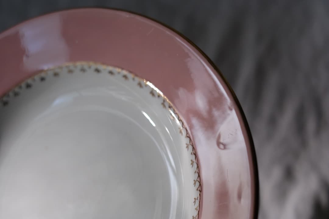 フランスアンティーク｜L'Amandinoiseのスーププレート（2枚セット）