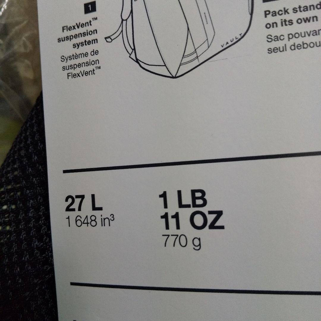 新品未使用 THE NORTH FACE VAULT リュック 黒