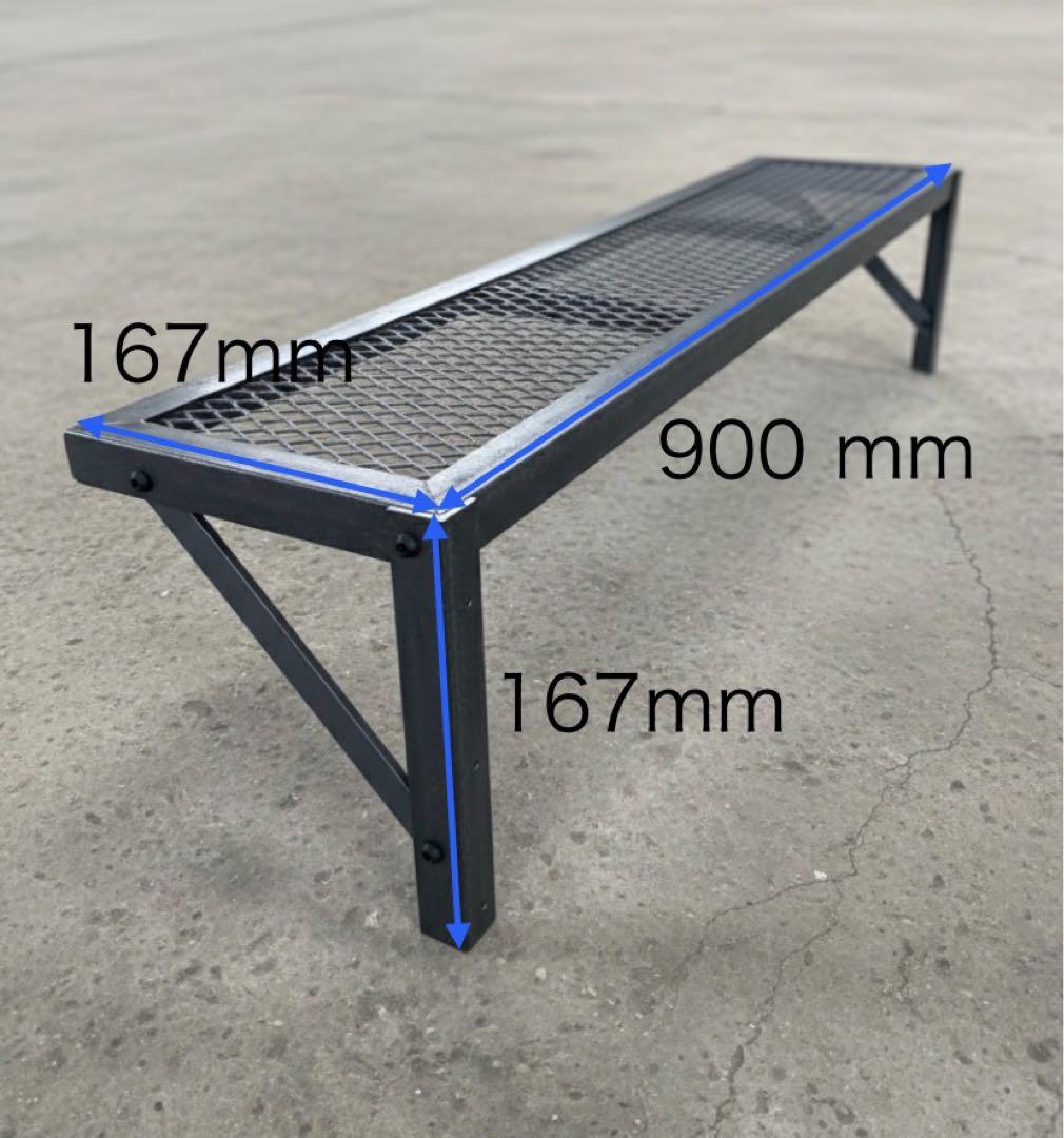 アイアンウォールシェルフ　壁付けラック　インダストリアル