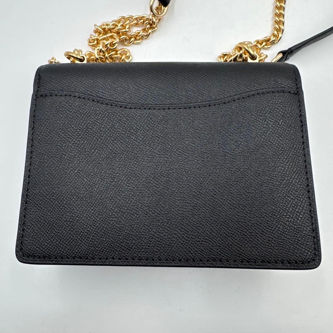 極美品✨COACH チェーン　ショルダーウォレット　ブラック　レザー　3way