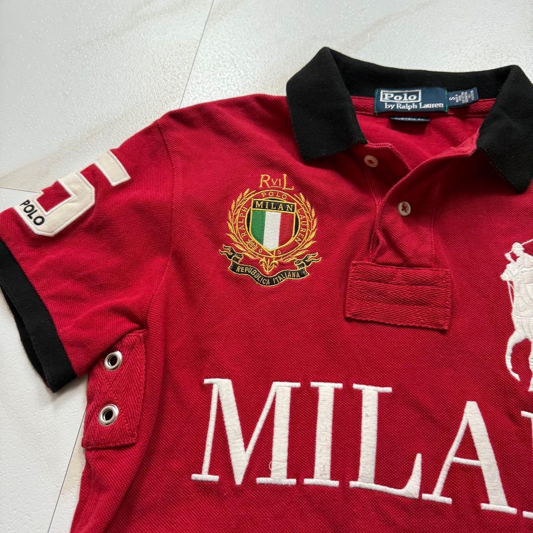 ラルフローレン ポロシャツ ビックポニー MILAN 赤 Sサイズ