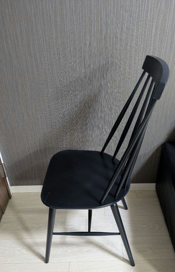 梱包・発送たのメル便　UNICO　コトナ　ダイニングチェア　ブラック　黒　　②