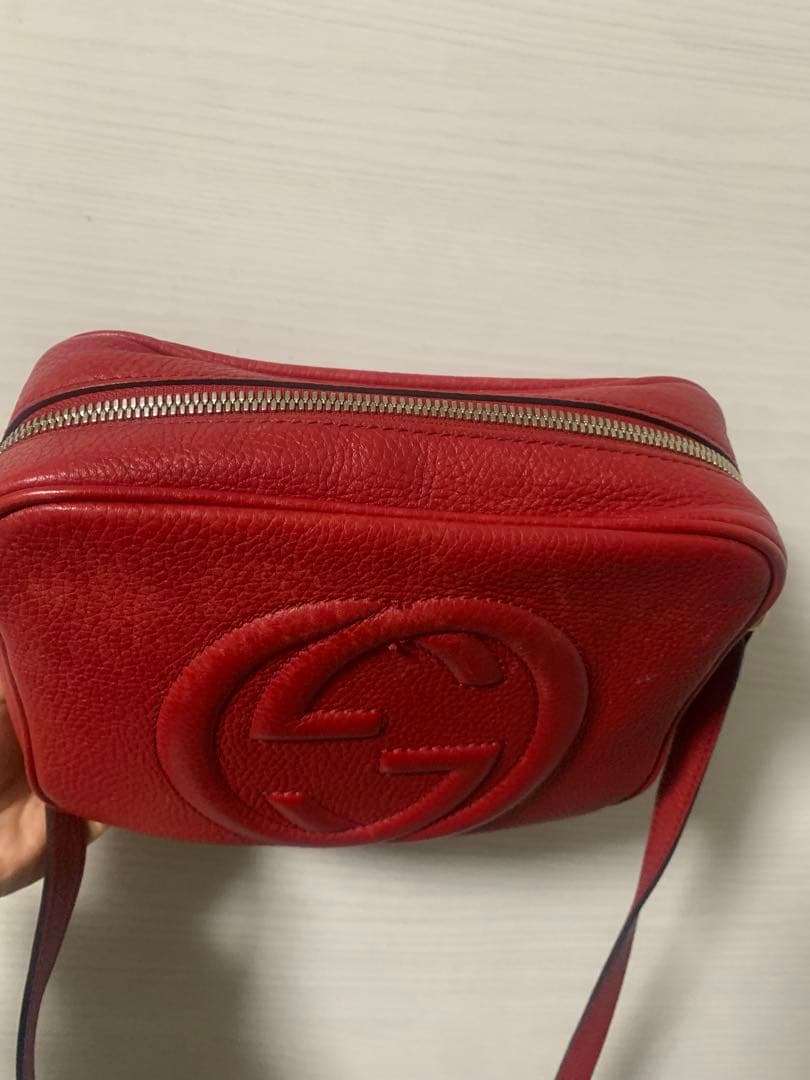GUCCI ソーホー　ショルダーバッグ　赤