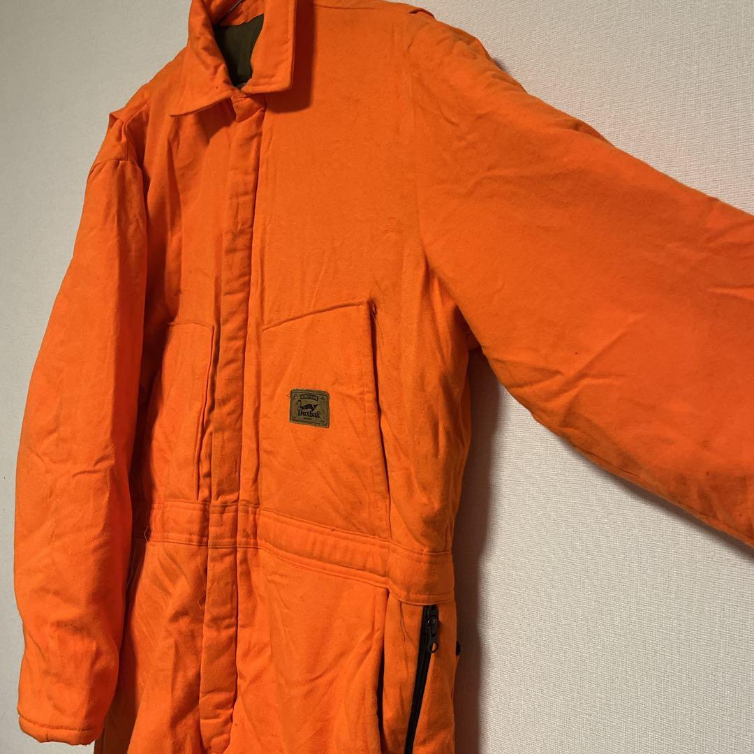 家*猫様 USA製 Duxbak 中綿 ツナギ 防寒 オレンジ XL 90s ビ