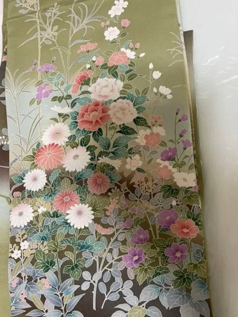 未使用　正絹　訪問着　袋帯　セット