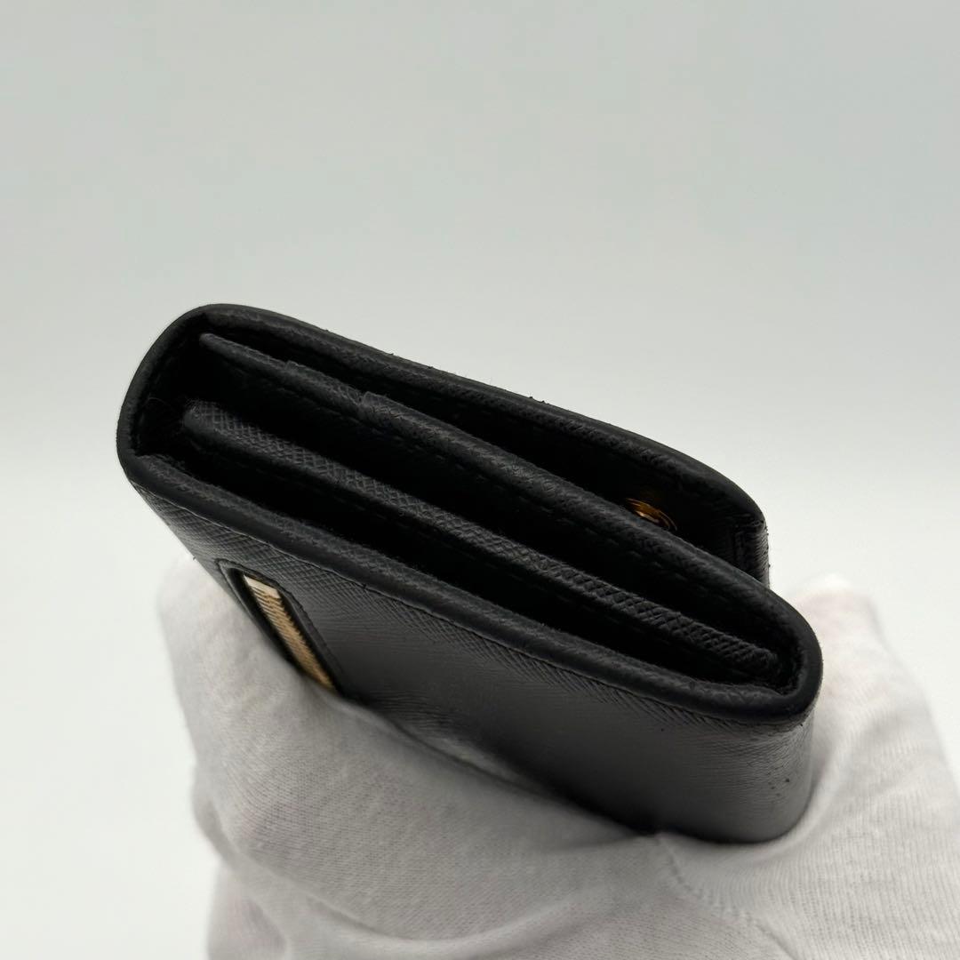 美品　Prada プラダ 長財布 サフィアーノレザー ブラック 1MH132
