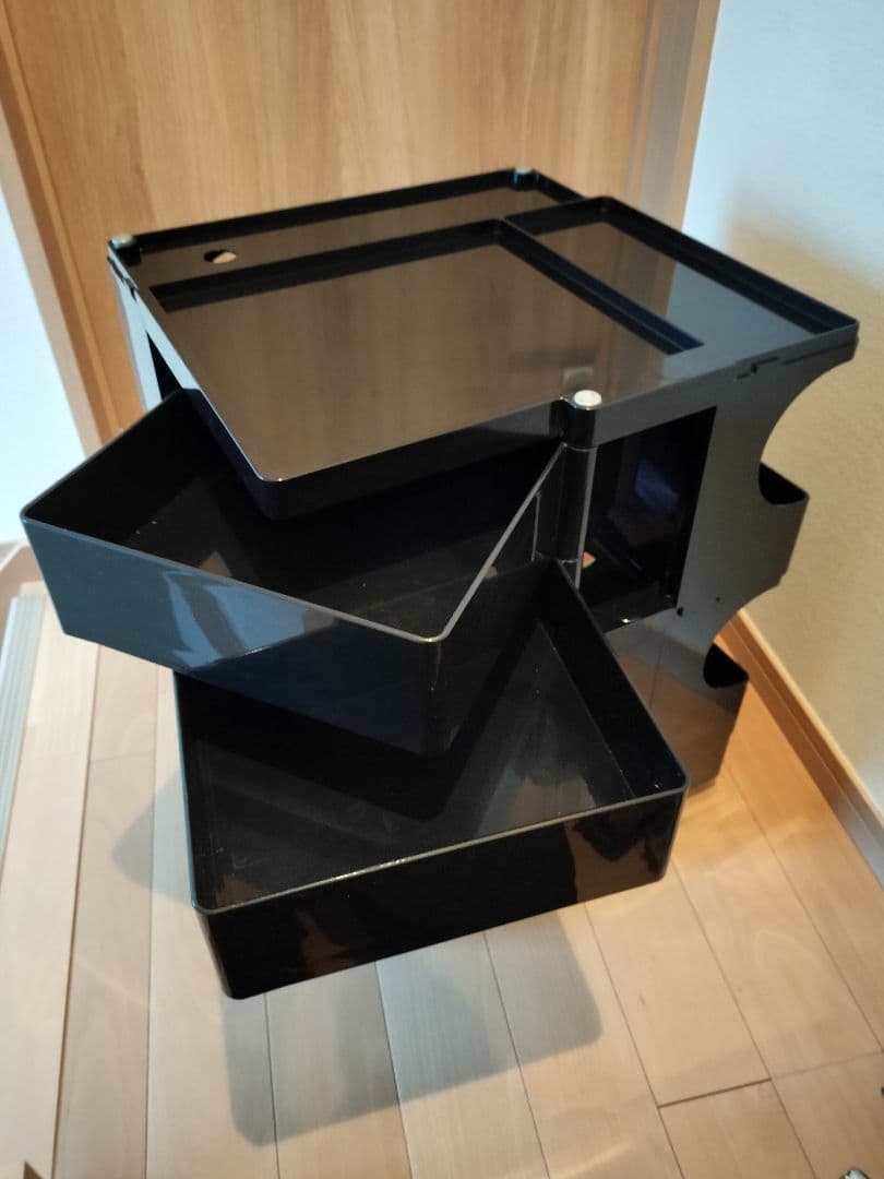 ボビーワゴン　2段　黒　BIEFFEPLAST PADOVA社製