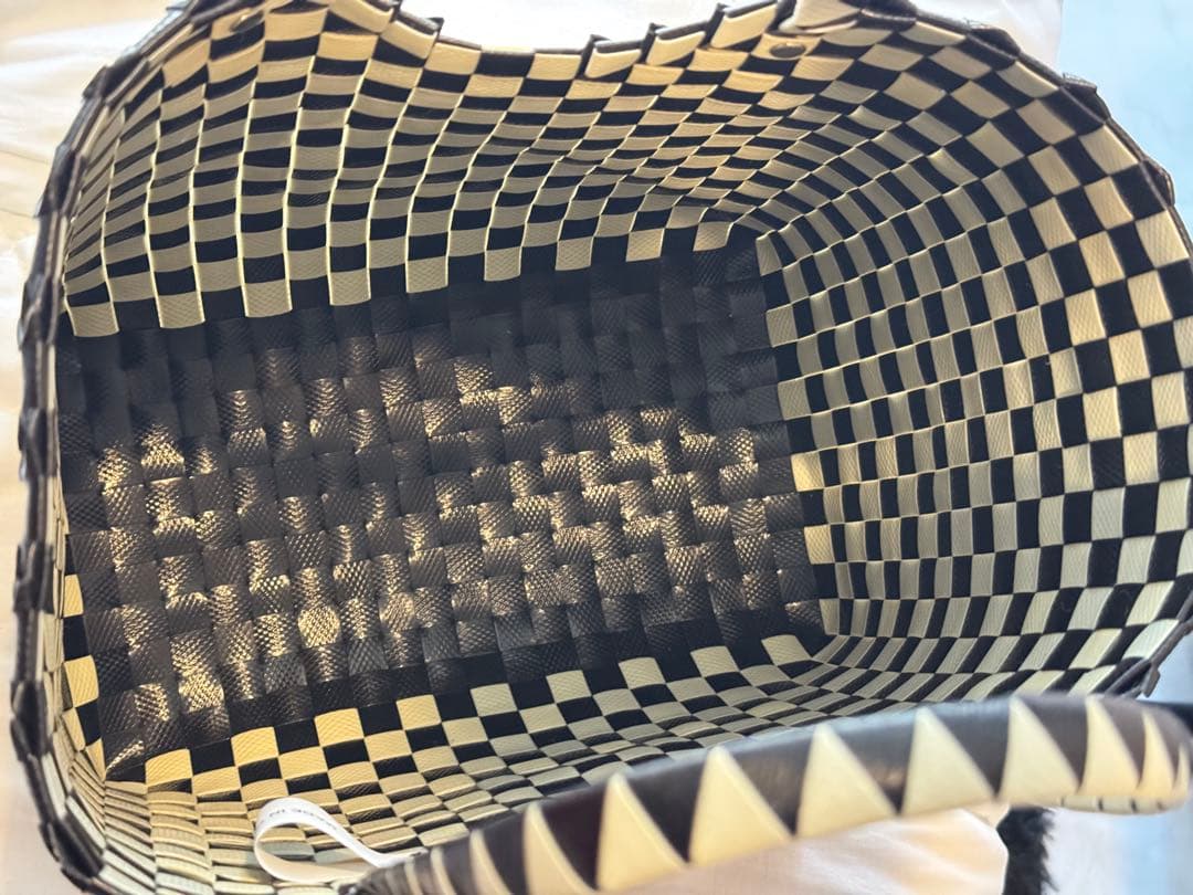 MARNI チェッカーパターン かごバッグ バスケットバッグ