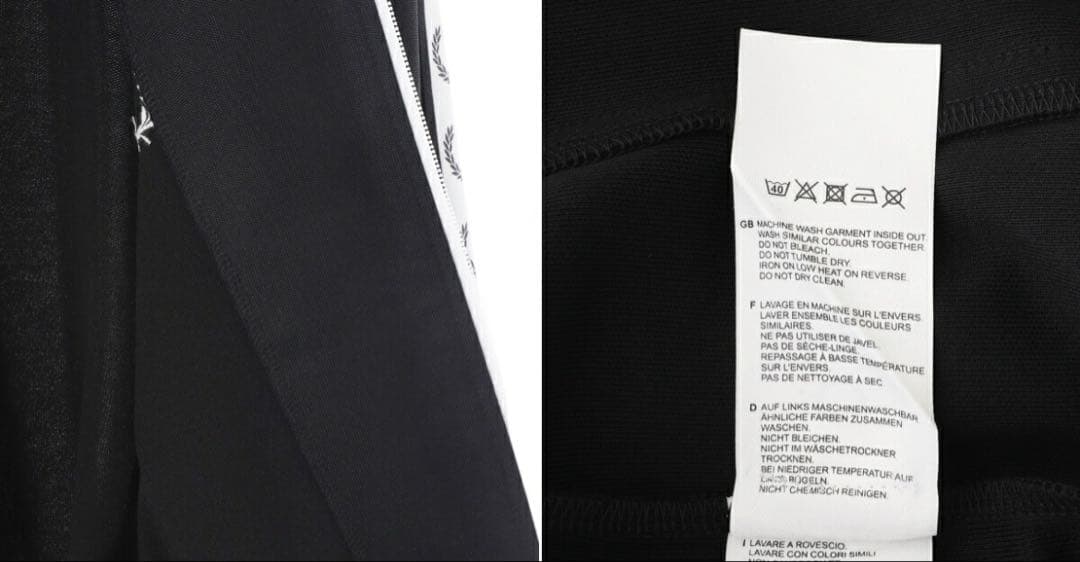 Fred Perry ブラック フルジップジャケット　ジャージ