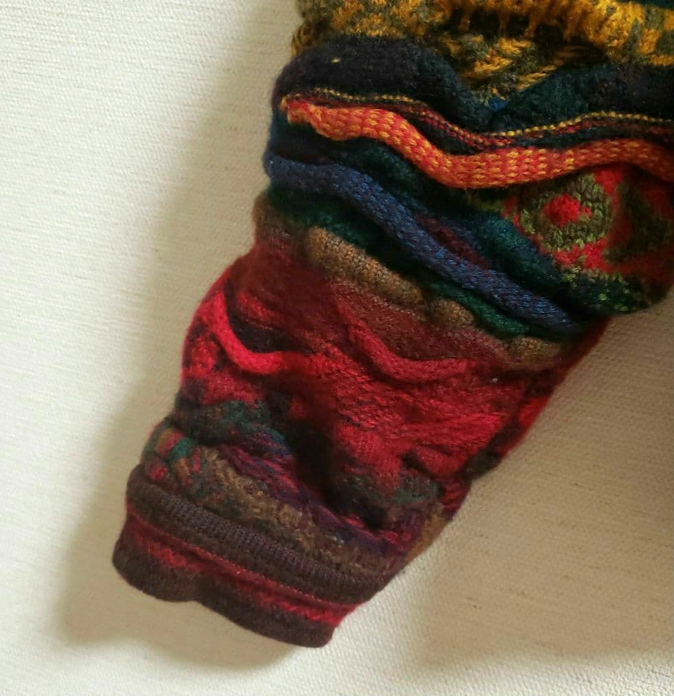 クージー 立体 編込み 3Dニット セーター 総柄 COOGI L