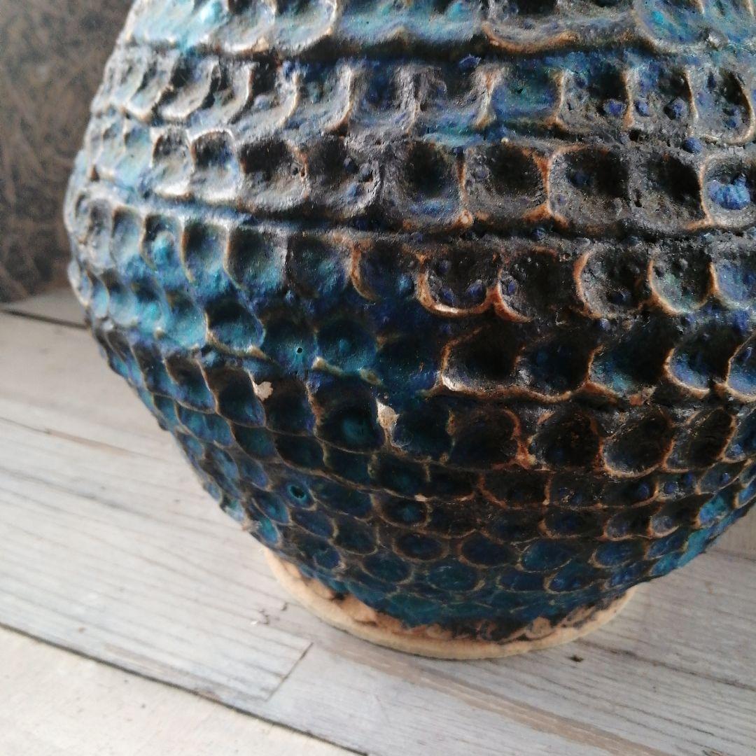 青釉土瓶形花瓶　32cm