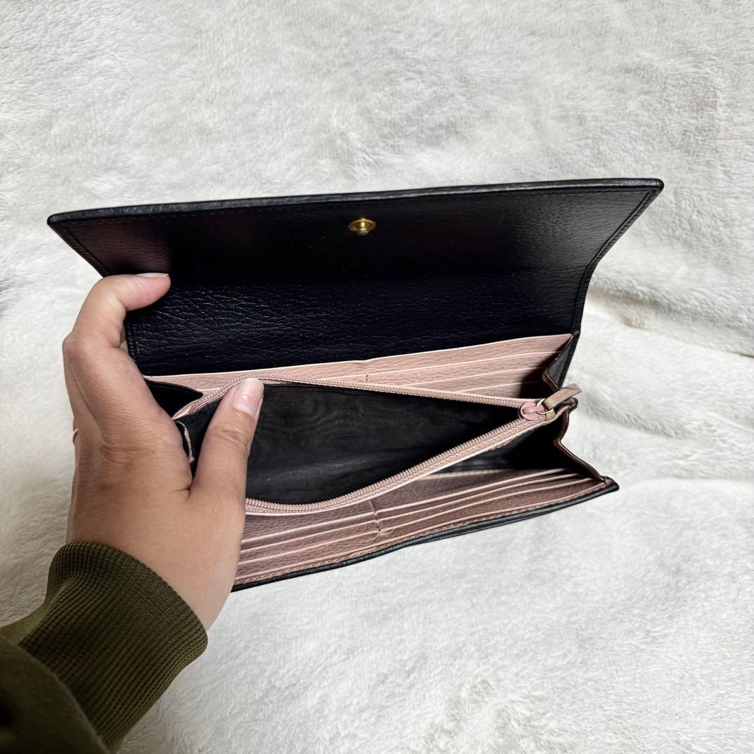 GUCCI グッチ長財布　ダブルG コンチネンタルウォレット　バイカラー