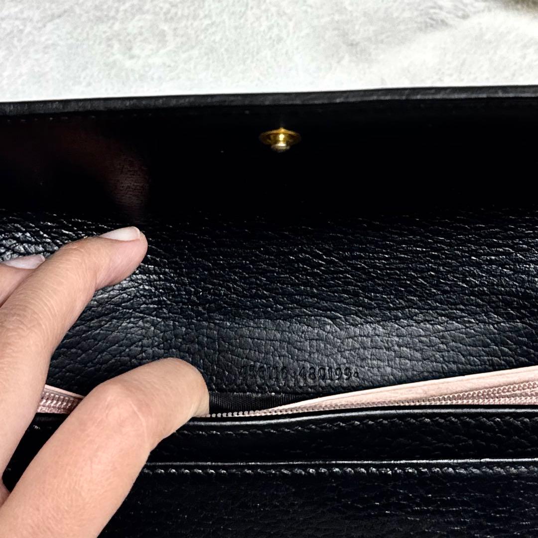 GUCCI グッチ長財布　ダブルG コンチネンタルウォレット　バイカラー