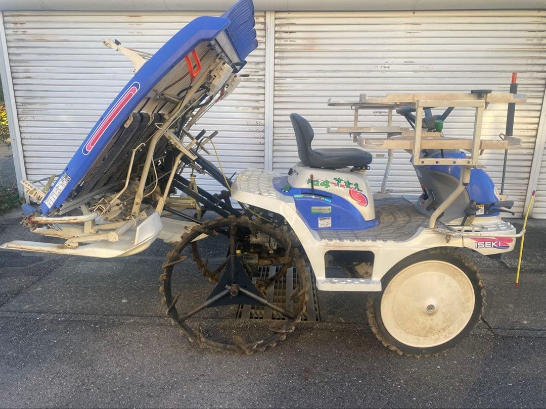 イセキ 田植機 PQ4-VS 4条ガソリンエンジンリコイルスタート愛知県引取限定
