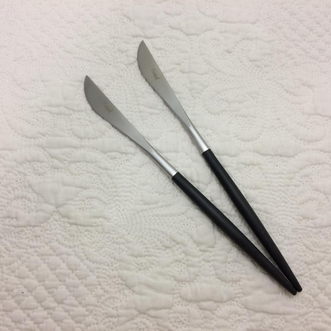 セール価格！　クチポール　GOA　ブラック＆シルバー　デザートサイズ　計８本