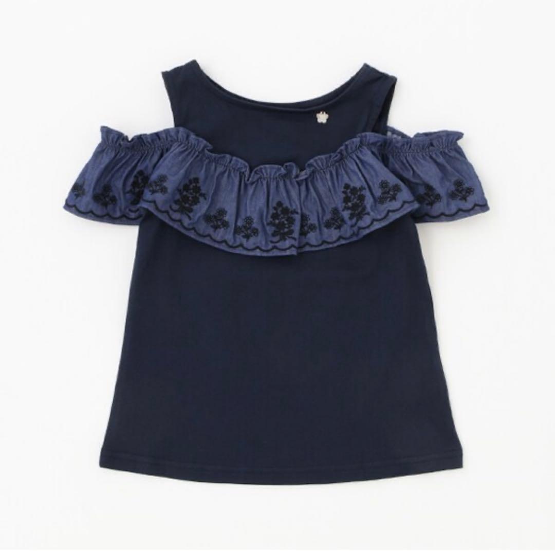 アナスイミニ 160【極美品】スカラ刺繍Tシャツ＆キュロット