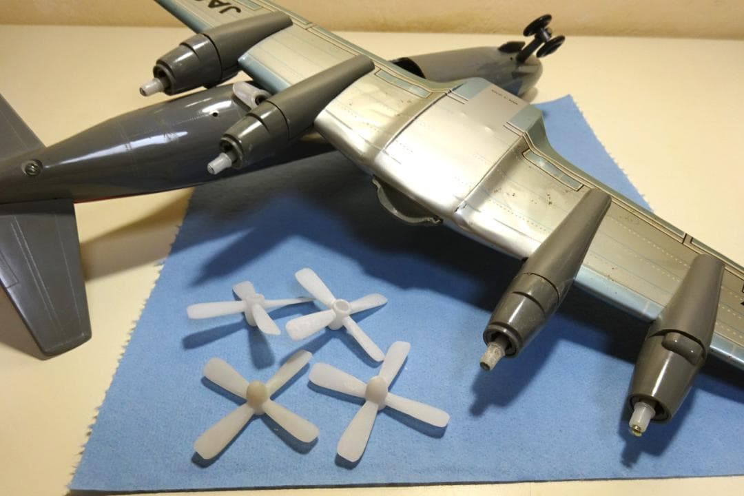 動画あり！！ 日光玩具 日本航空 JAL ダグラスDC-7-C ブリキ飛行機