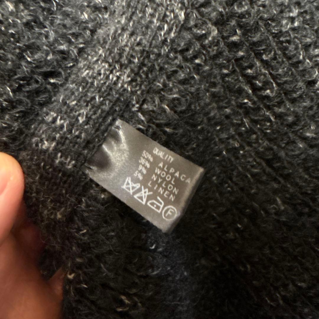 JULIUS フープストール アルパカリネンヤーン