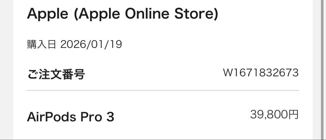 さ*く様 AirPods Pro 3 本体