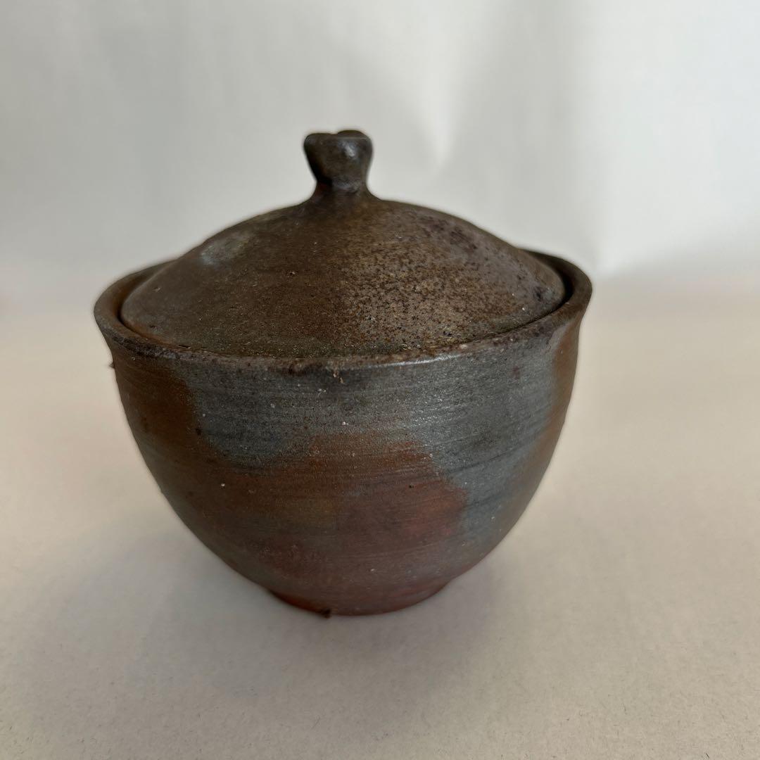 『値引き』【珍しい】備前焼　人間国宝　藤原啓　作　宝瓶　急須