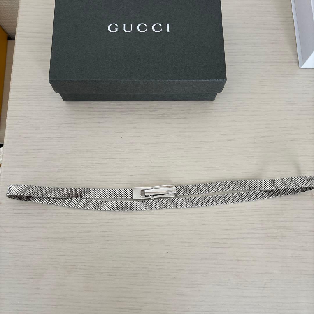 GUCCI シルバーメッシュベルト 本体