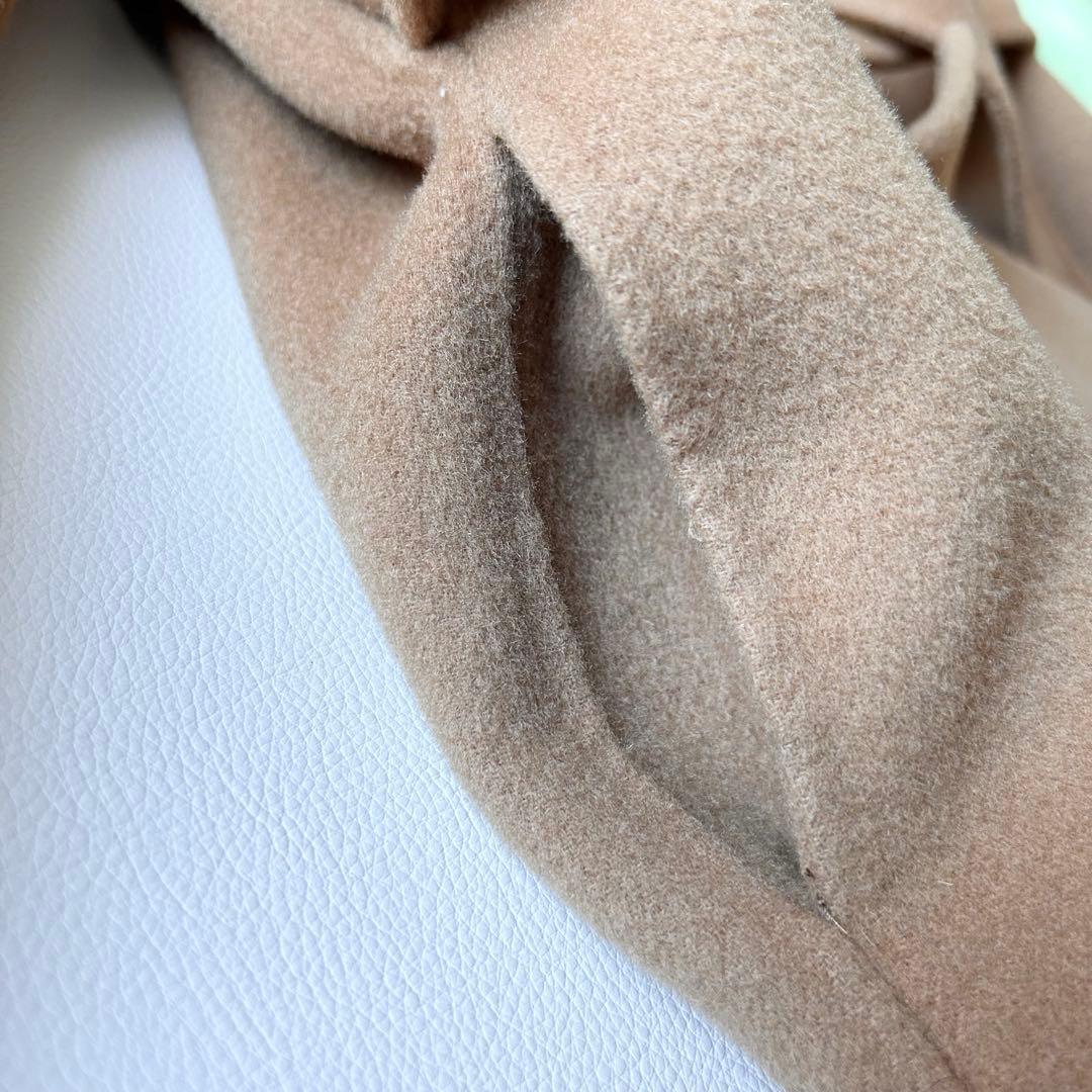 3069y美品 na.eアリュールリバーコート キャメル ベルト付き