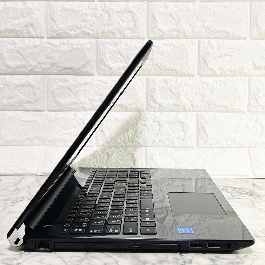 美品✨Windows11✨新品爆速SSD薄型ノートパソコン黒✨カメラ オフィス付