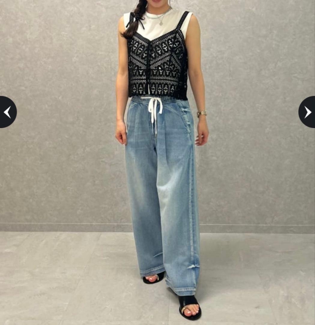 Arpege story アルページュストーリー クロシェレースキャミ