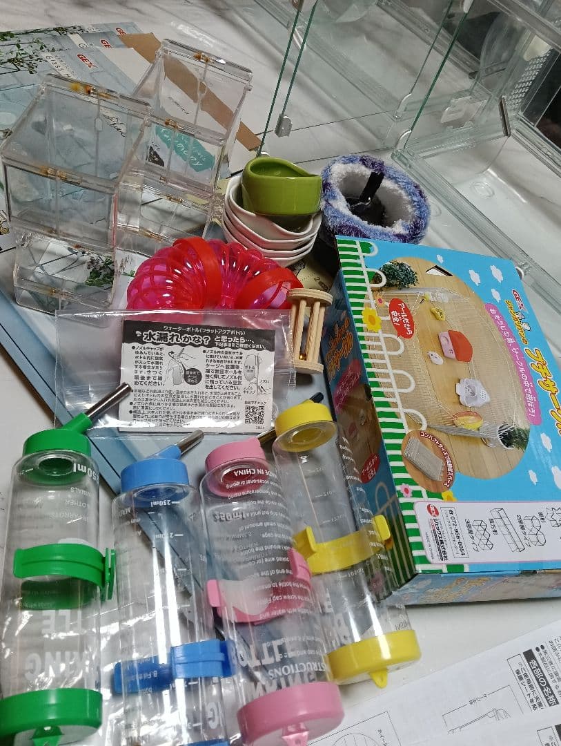 小動物用アクリルケージ3個セット