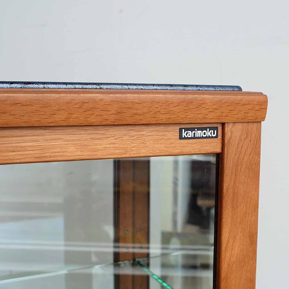 カリモク コレクションケース 照明付き ガラスキャビネット ZR24244