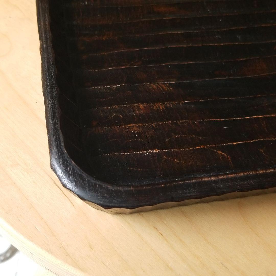 棗-ナツメ　カンナ目42.5長手盆　お値下げいたしました。