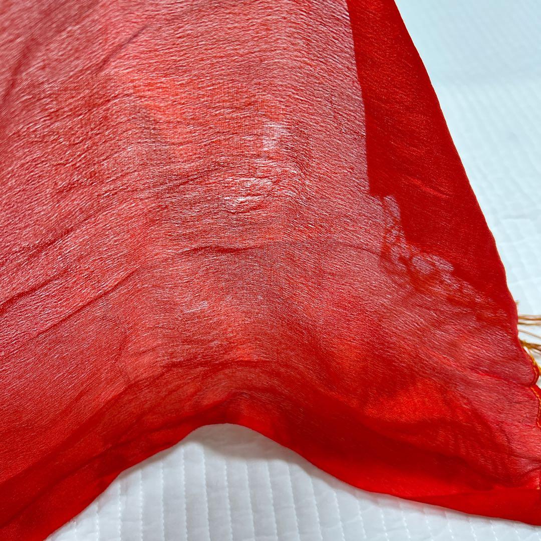 七五三　7歳　着物　作り帯　セット　女の子　7才　アンティーク　赤　四つ身