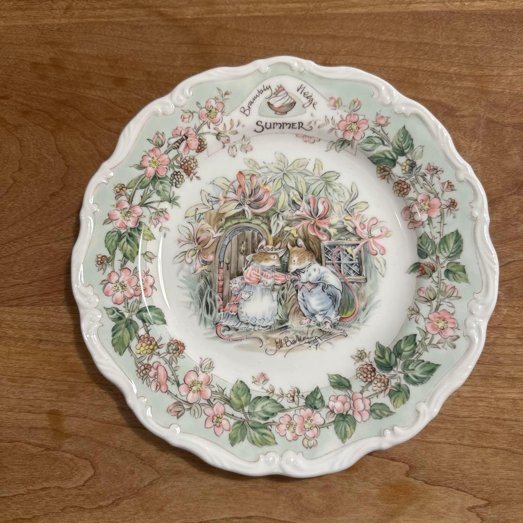 ロイヤルドルトン ブランブリーヘッジ　四季プレート　春夏秋冬　20cm 4枚