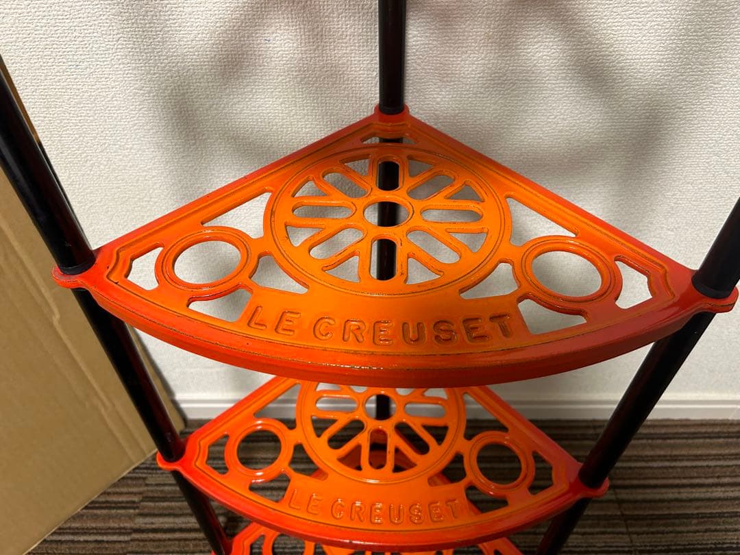 Le Creuset ルクルーゼ ポットスタンド 5段オレンジ　鍋スタンド
