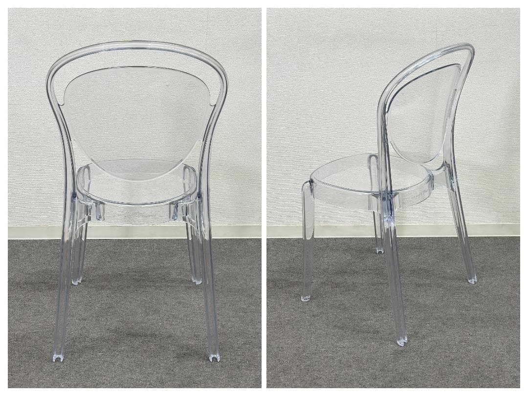■カリガリス■パリジェンヌ　ダイニングチェア　トランスペアレント　スタッキング