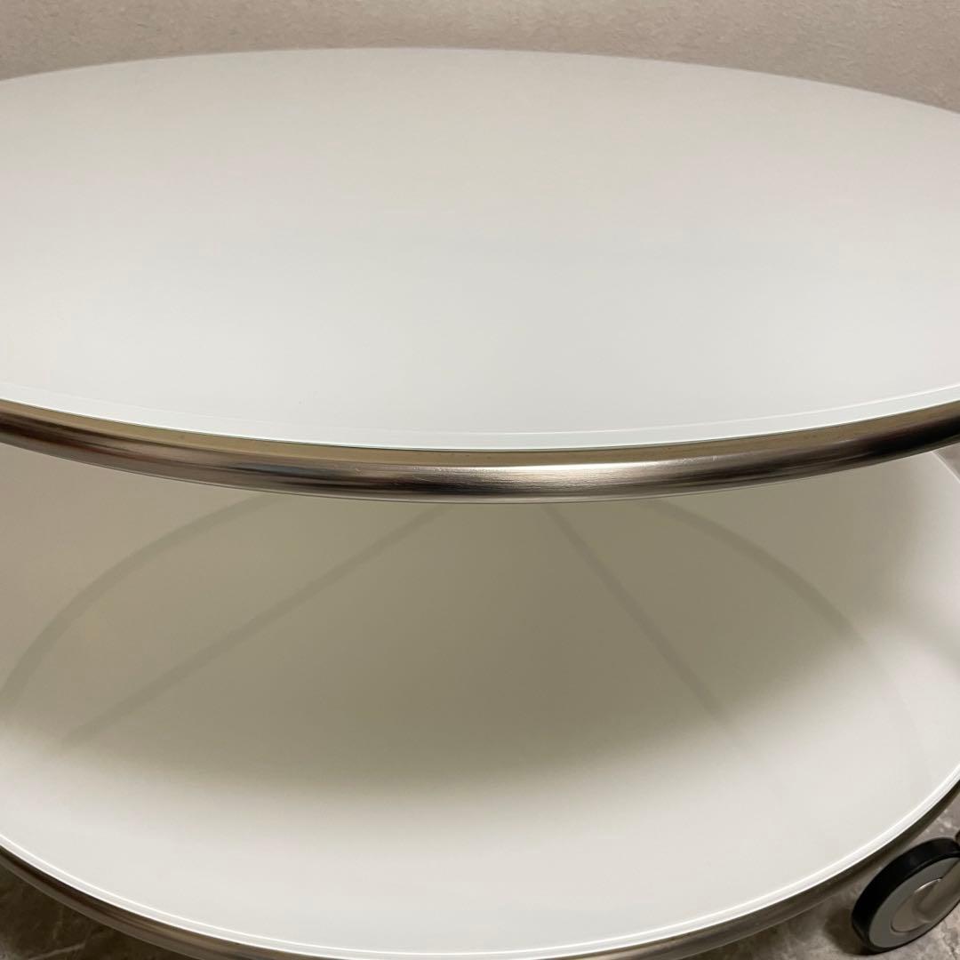 良品　イケア　ストリンド　ガラステーブル　ラウンドテーブル　ローテーブル