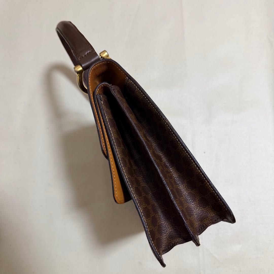 CELINE オールドセリーヌ ダブルフラップ マカダム柄 ヴィンテージF/10