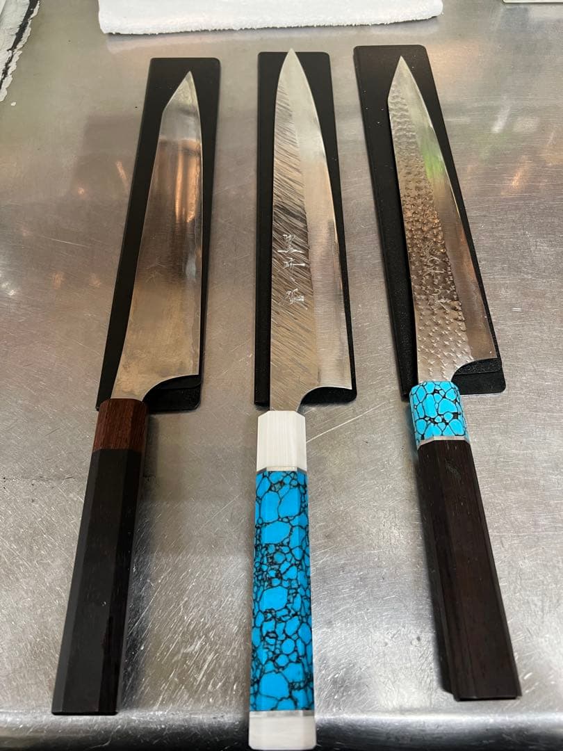 黒崎 優 牛刀 270mm ターコイズ装飾付き 閃光