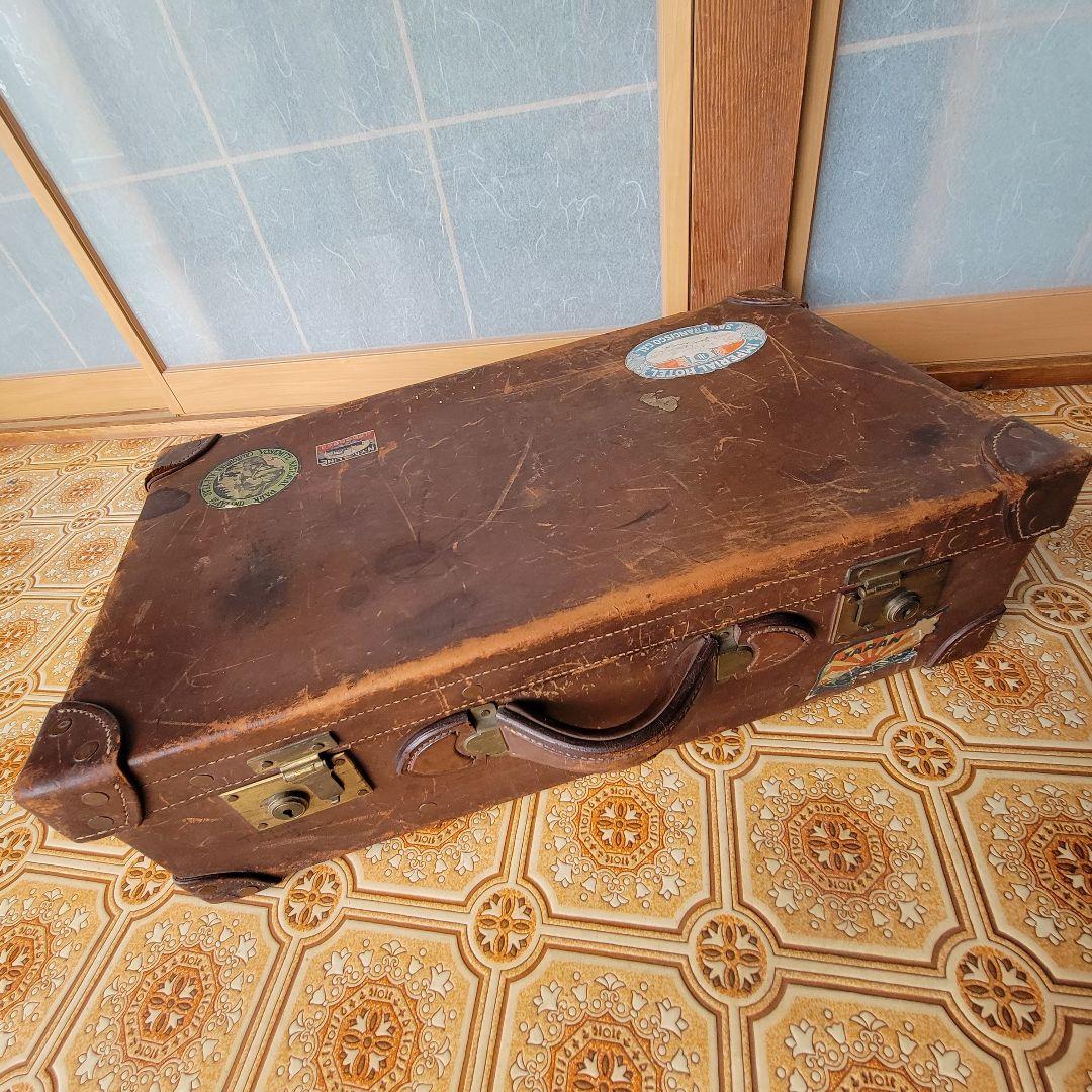 k*読様 ヴィンテージ　レザー　本革　トランクケース　ビッグサイズ