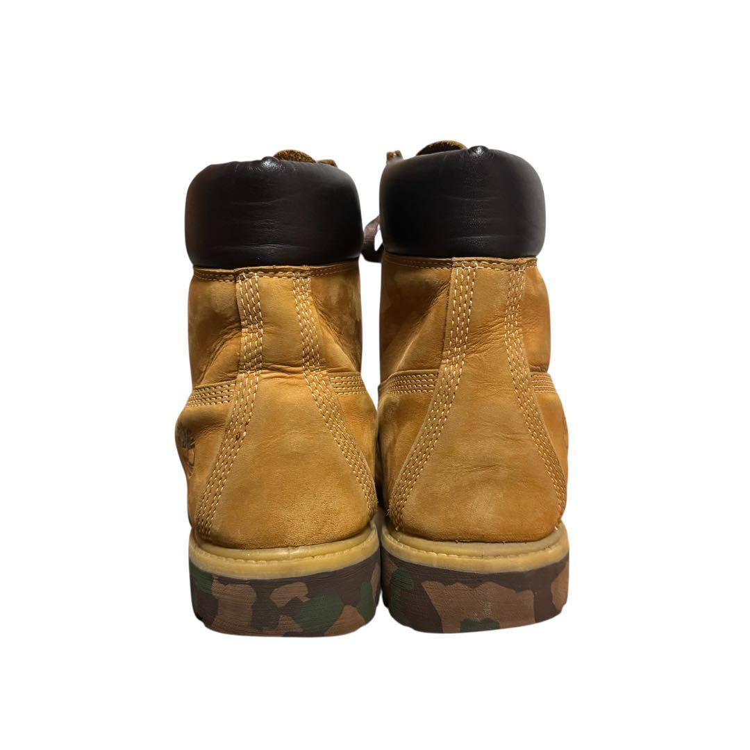 【希少】timberland ティンバーランド 迷彩ソール 迷彩シューレース