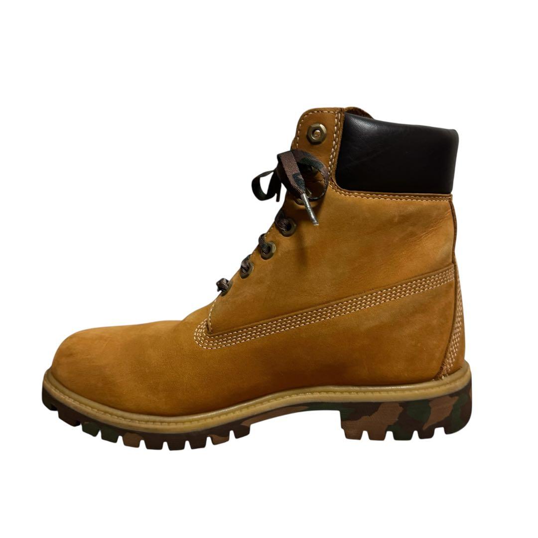【希少】timberland ティンバーランド 迷彩ソール 迷彩シューレース