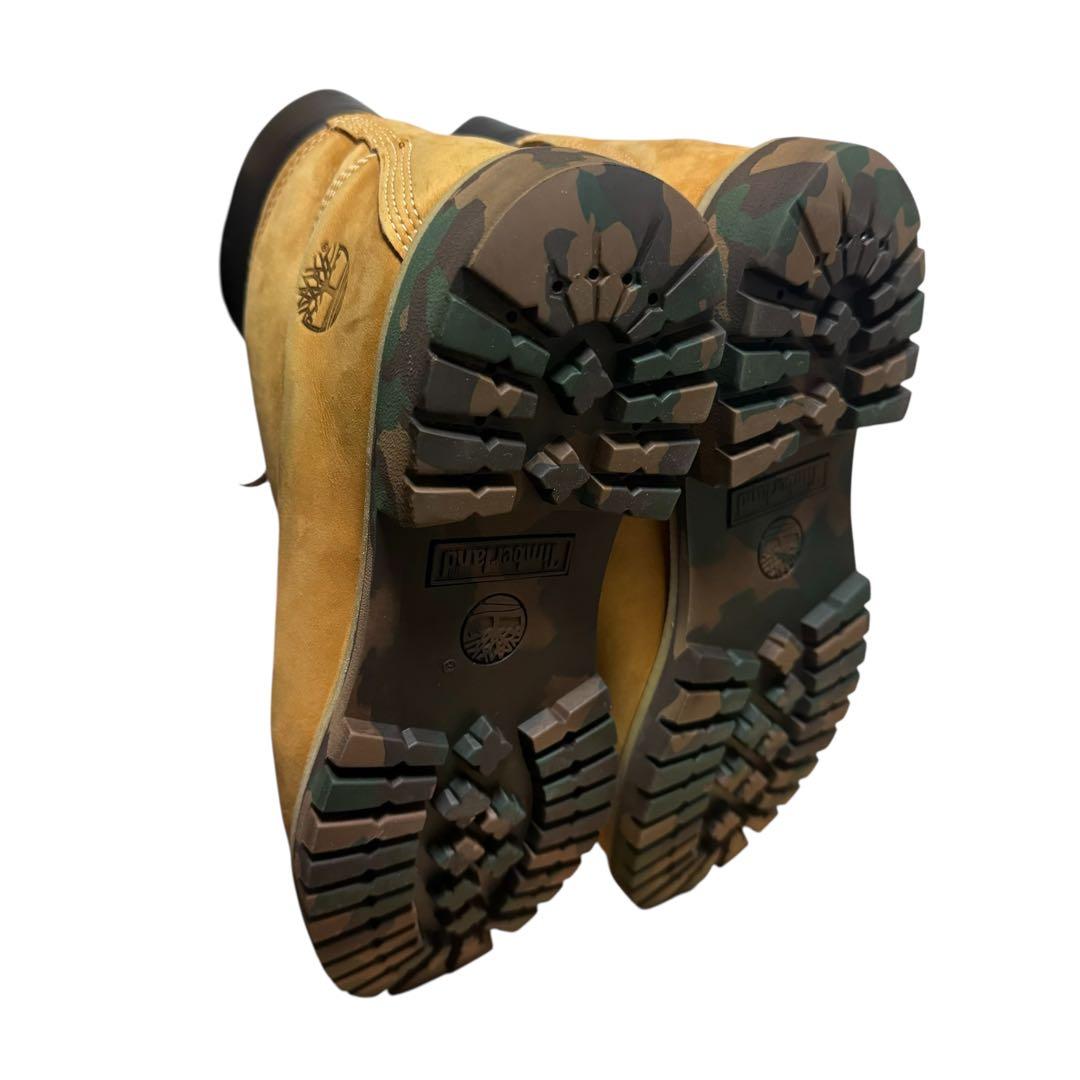 【希少】timberland ティンバーランド 迷彩ソール 迷彩シューレース