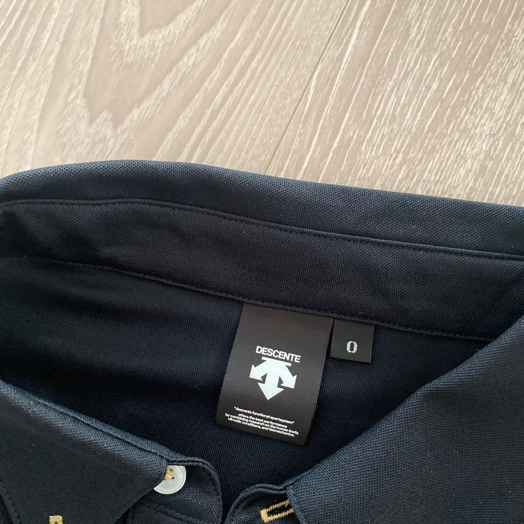 き*き様 DESCENTE WOLFDOGS ポロシャツ ブラック サイズ0