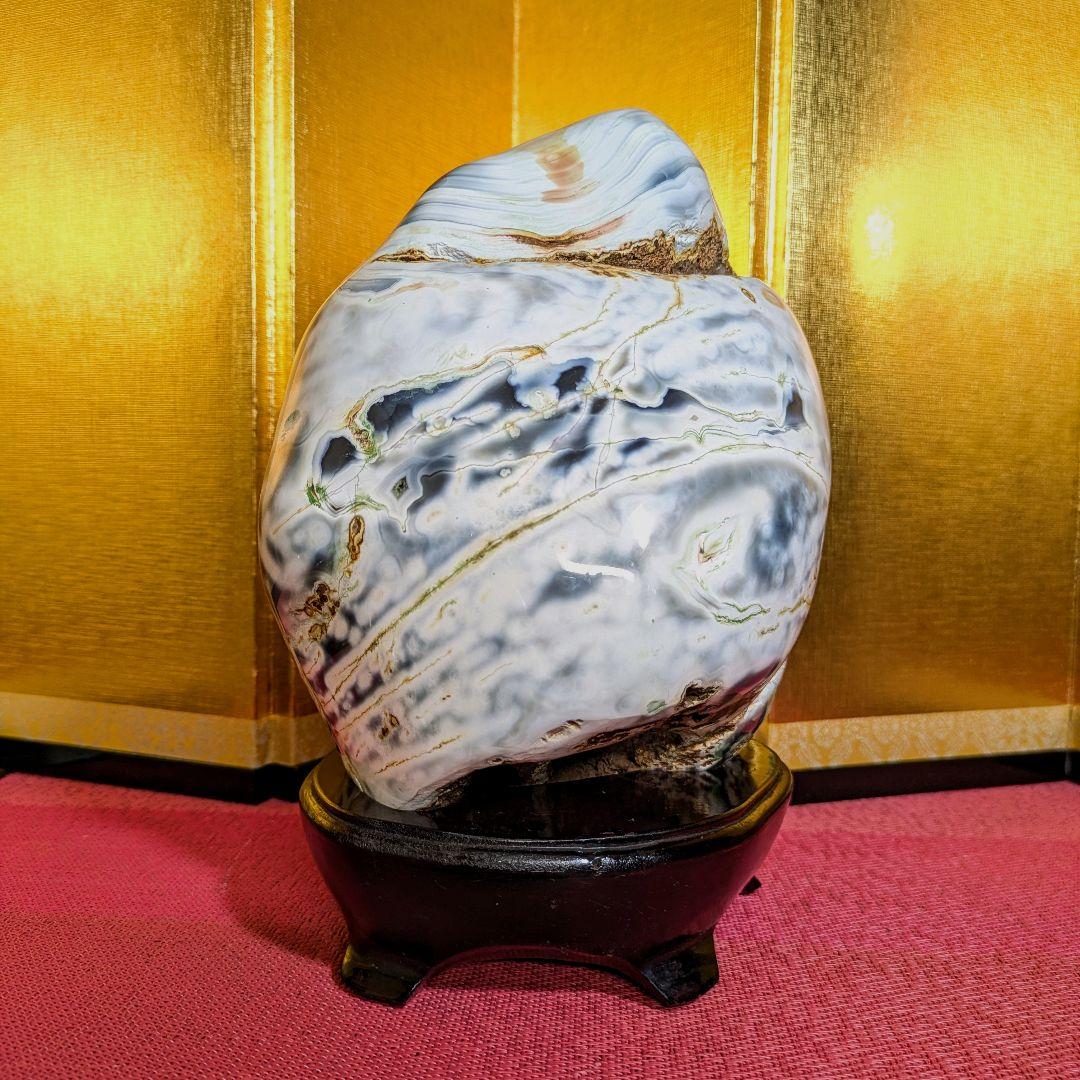 【ひろやん】メノウ×2 赤石 3石セット 瑪瑙 鑑賞石 観賞石 水石