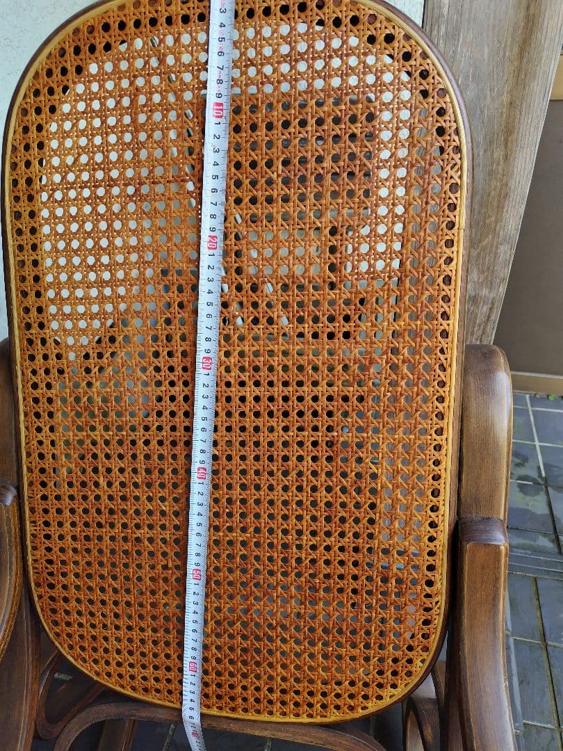 ラタン ロッキングチェア 洋風家具　藤椅子　 昭和レトロ アンティーク