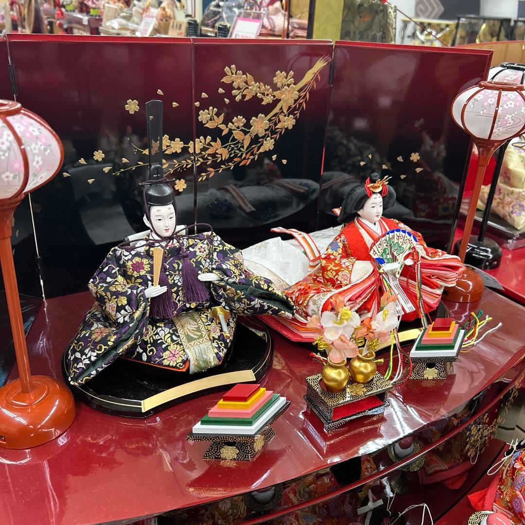 ＊木製三段収納5人飾り＊