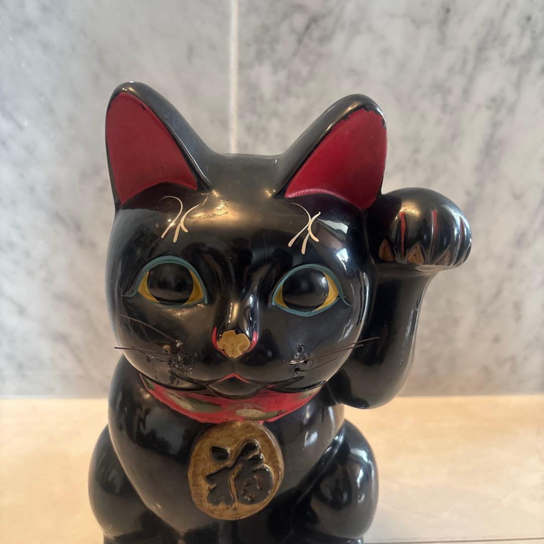 1920-30年代アンティークまつ毛が特徴的で妖艶な瞳も美しい雰囲気抜群の招き猫