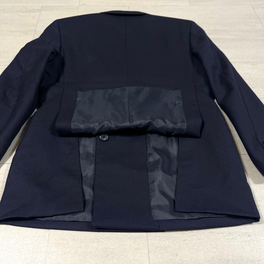ポロ ラルフローレン 紺ブレザー 150 ダブル テーラードジャケット 金ボタン