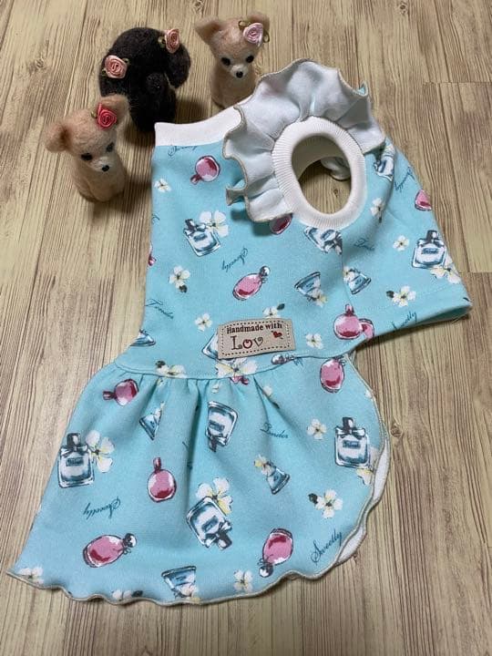 犬服 ワンピース(Ｌ)  ꒡̈⃝Lily꒡̈⃝ハンドメイド